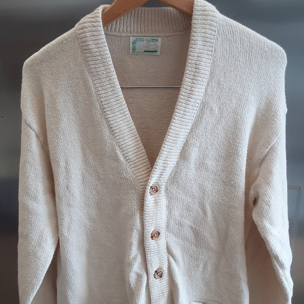 Clothes Lion Men's XL Soft Spun Cotton Sweater - V